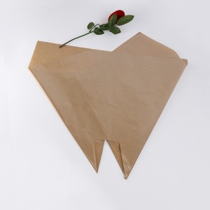 Custom Design Fancy Kraft Paper Flat Flower Sleeves